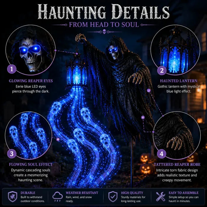đToday 49% OFFâ¨Halloween Soul Harvester Animated Garden Lightđď¸
