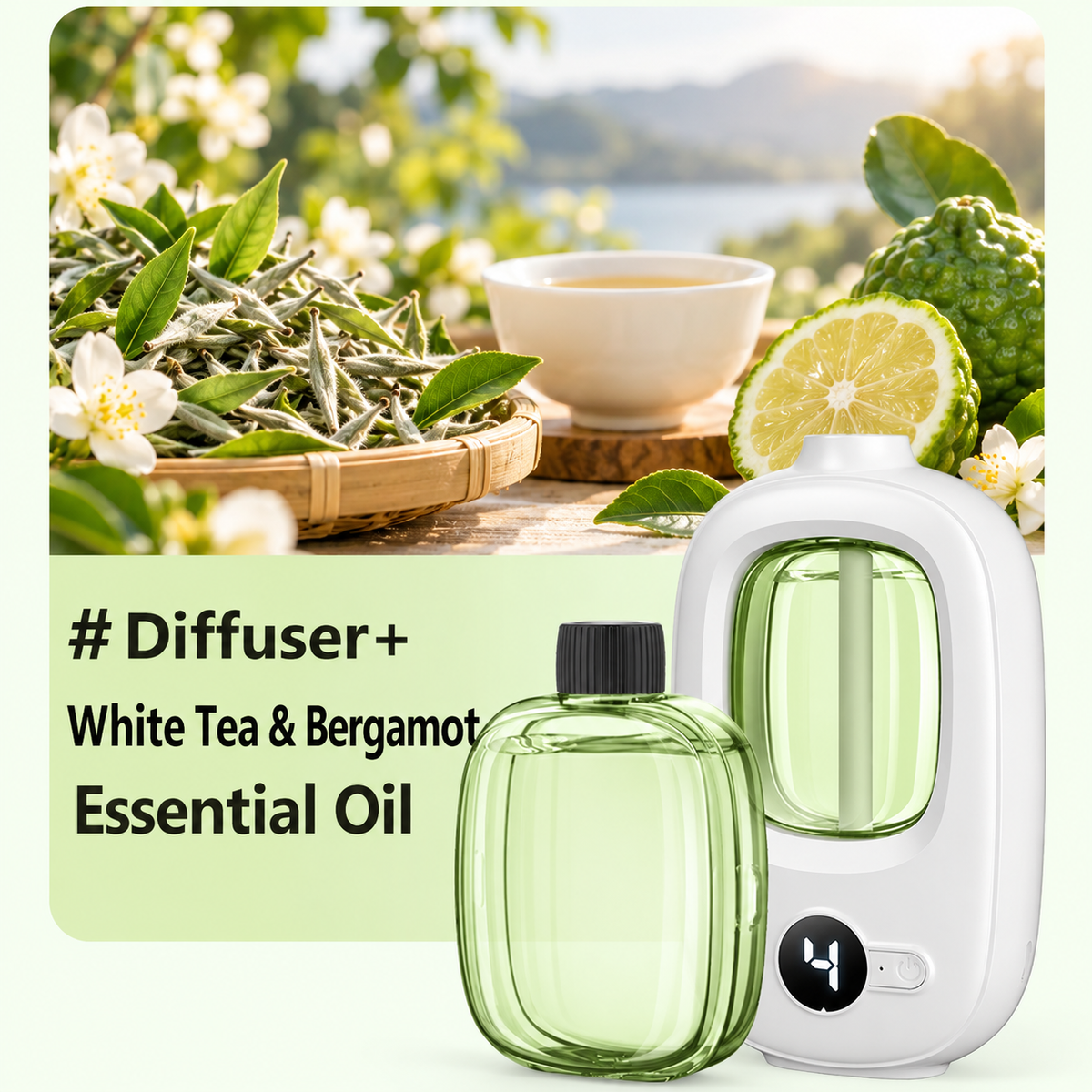 2026 HOT SALE🥳Freshen Any Room Instantly! No-Cord Timed Aroma Diffuser