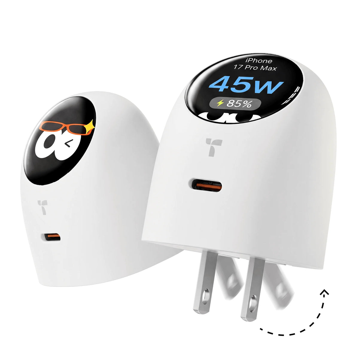 [US Plug] TORRAS FlashEye-Dot Smart Display Charger USB-C 45W