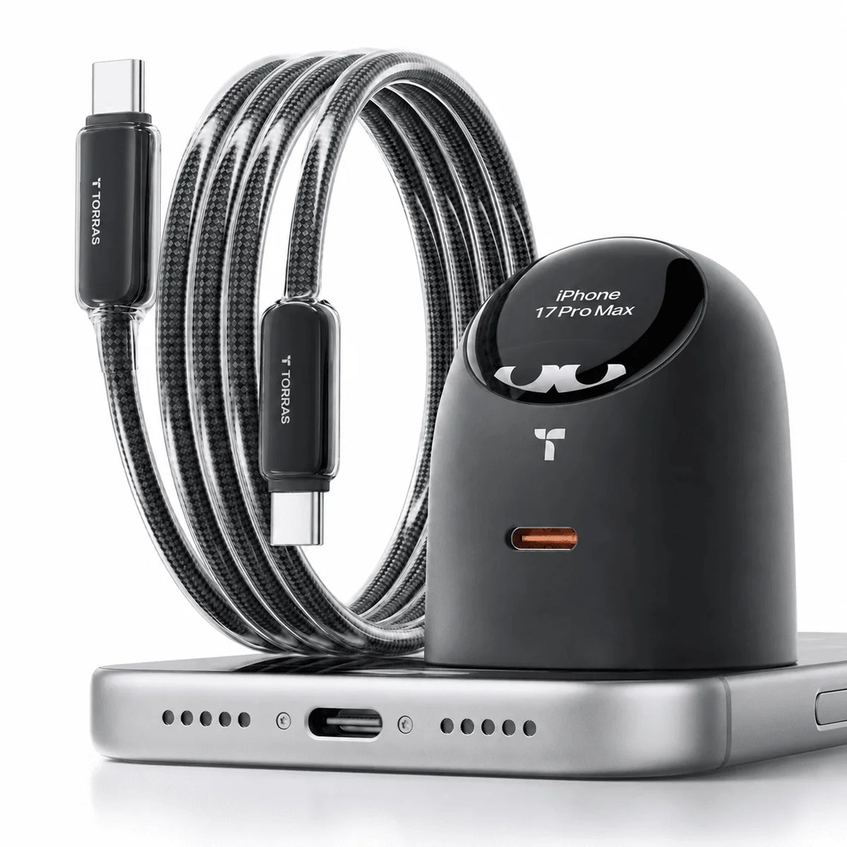 [US Plug] TORRAS FlashEye-Dot Smart Display Charger USB-C 45W