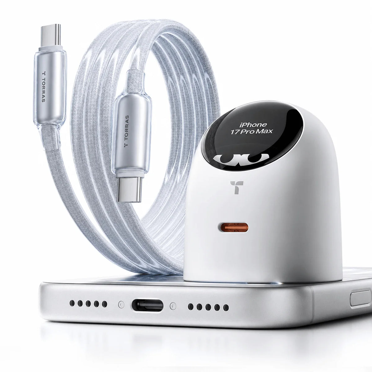 [US Plug] TORRAS FlashEye-Dot Smart Display Charger USB-C 45W