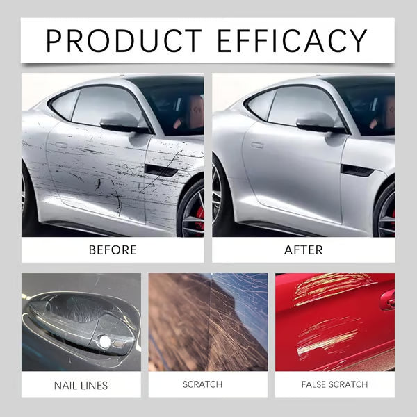 Car scratch repair before and after