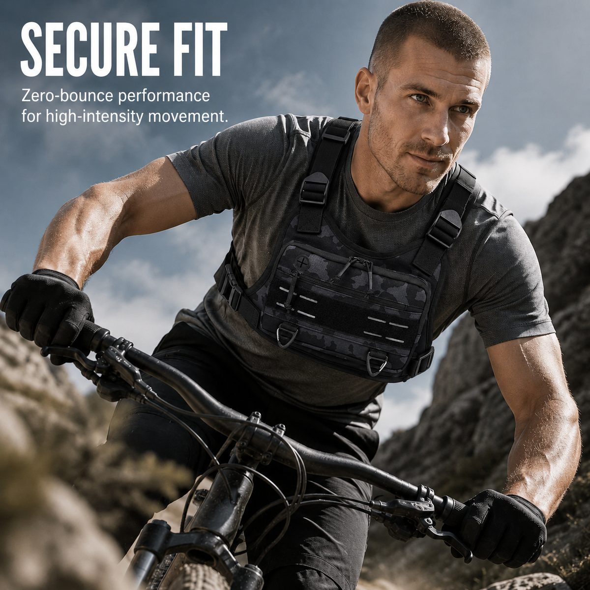 🔥 Men’s Tactical Quick-Access Chest Pack