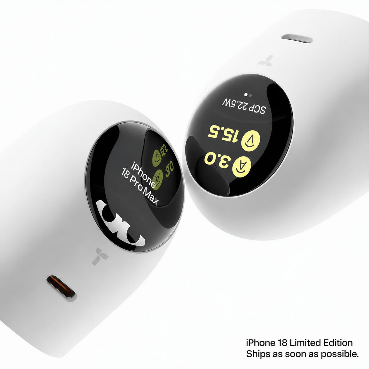 [US Plug] TORRAS FlashEye-Dot Smart Display Charger USB-C 45W