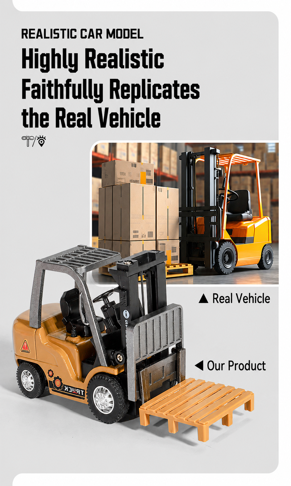 Mini Forklift‑Remote‑Controlled Desktop Construction Vehicle!