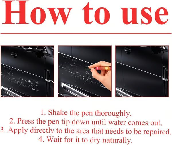 How to use car scratch repair pen