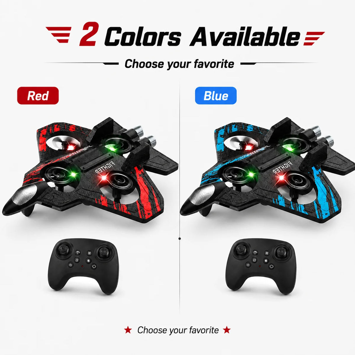 RC Fighter Jet for Kids | Rechargeable Remote Control Airplane