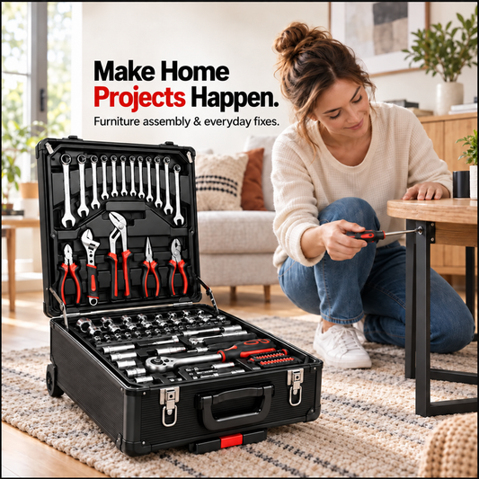 899-Piece Tool & Accessory Set with Rolling Storage Case