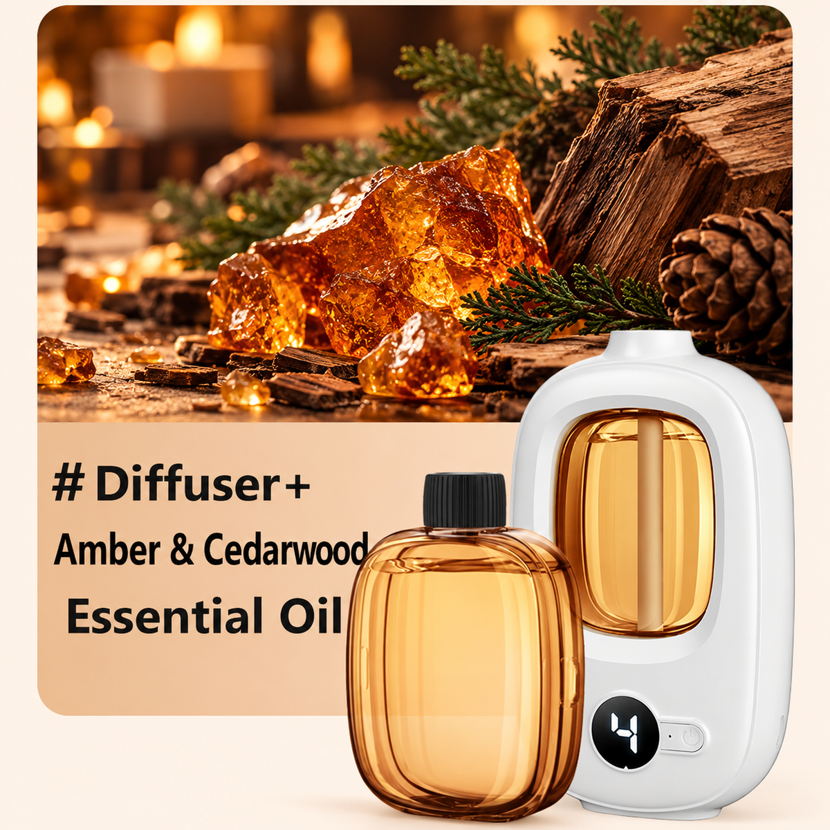 2026 HOT SALE🥳Freshen Any Room Instantly! No-Cord Timed Aroma Diffuser