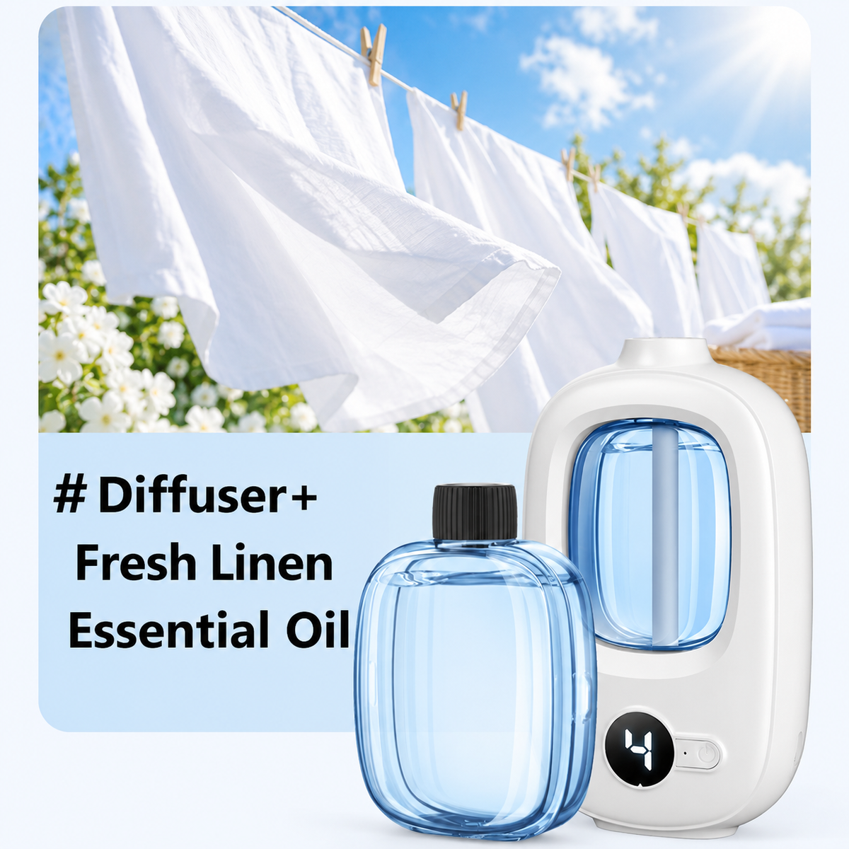 2026 HOT SALE🥳Freshen Any Room Instantly! No-Cord Timed Aroma Diffuser