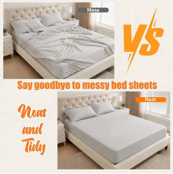 🔥 Heavy Duty Bed Sheet Clips & Invisible Mattress Corner Fasteners