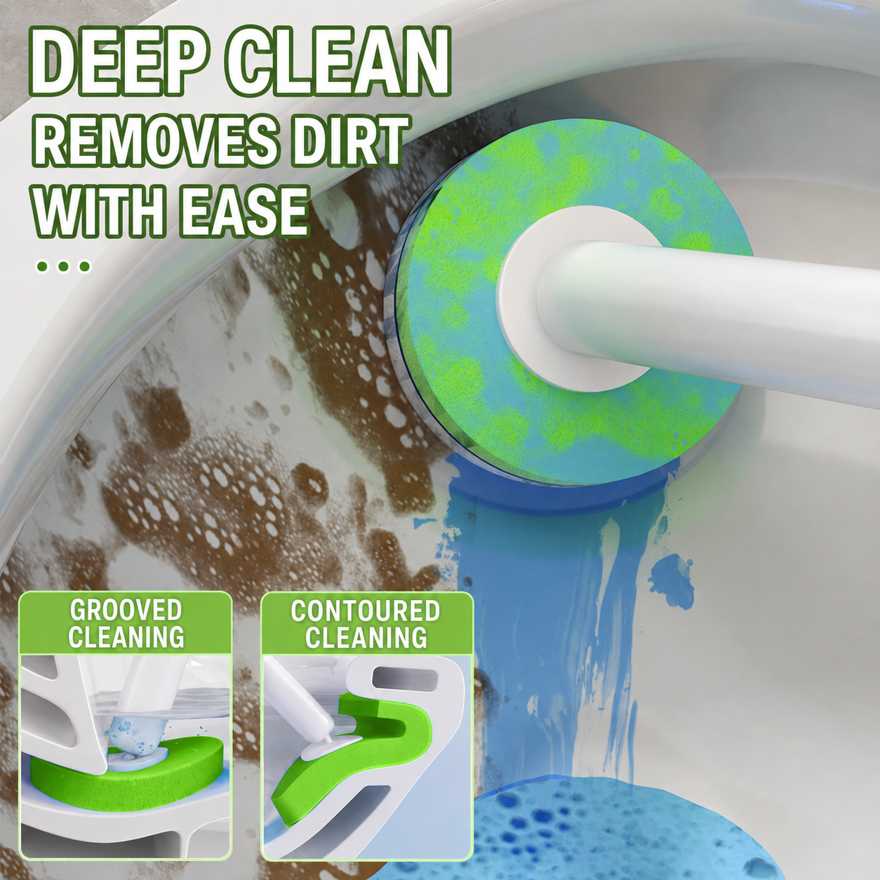 4-in-1 Magnetic Wall-Mounted Disposable Toilet Brush System product detail image 5