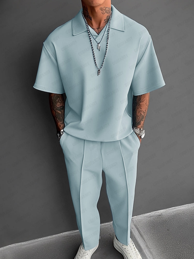 Men’s Premium Relaxed Polo Matching Set