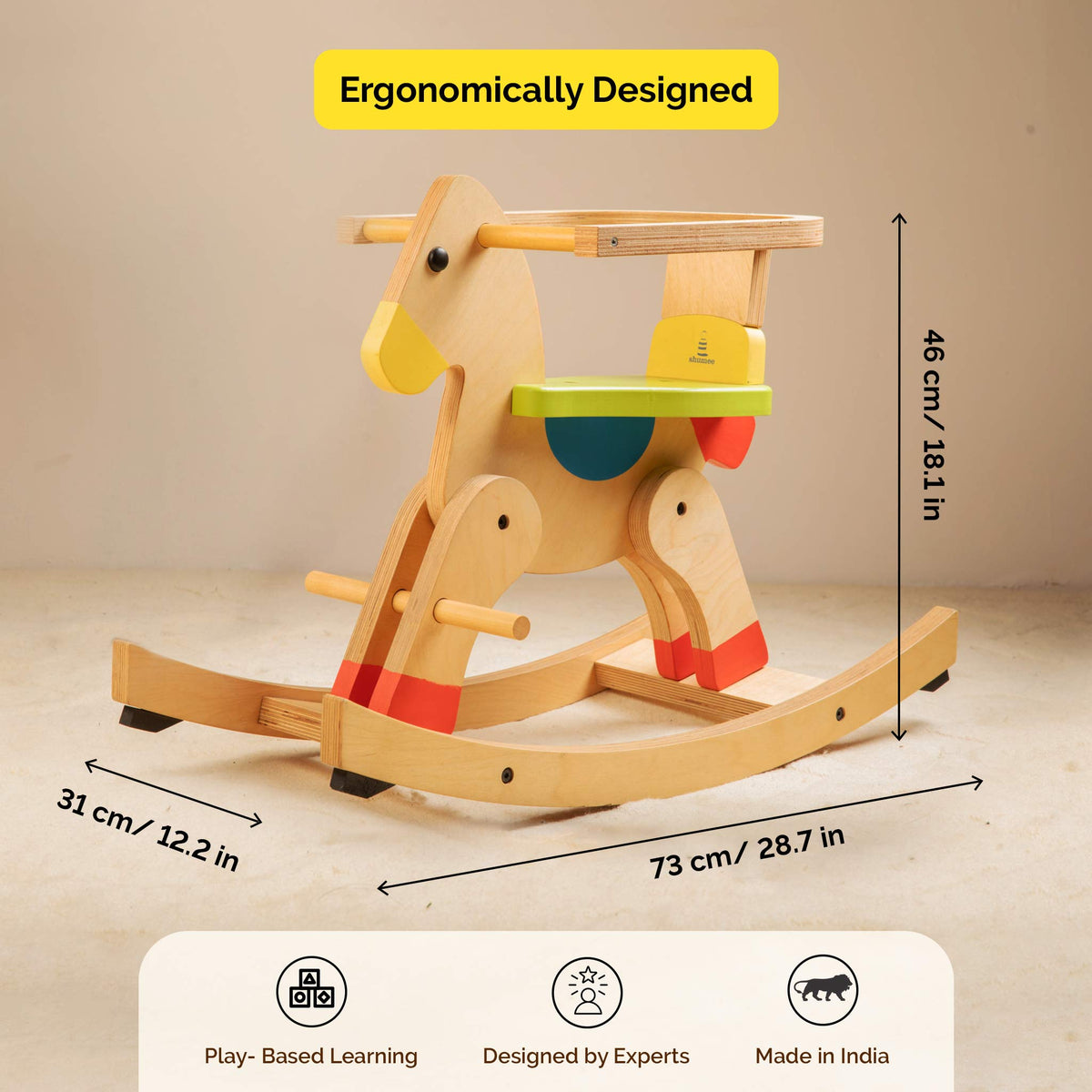Wooden rocking horse dimensions