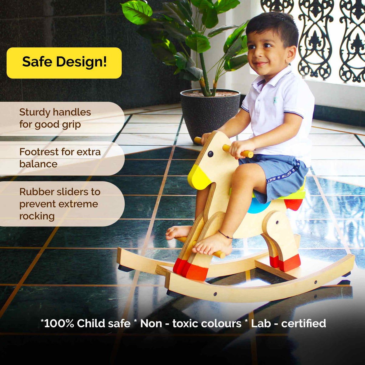 Rocking horse safety features