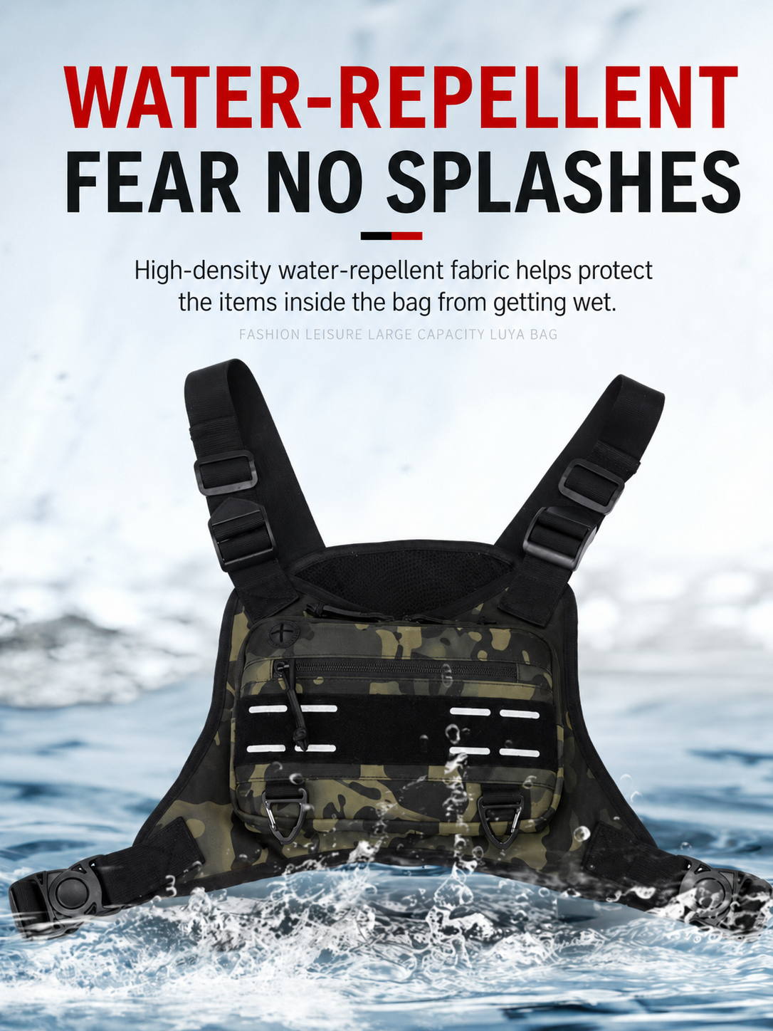 🔥 Men’s Tactical Quick-Access Chest Pack