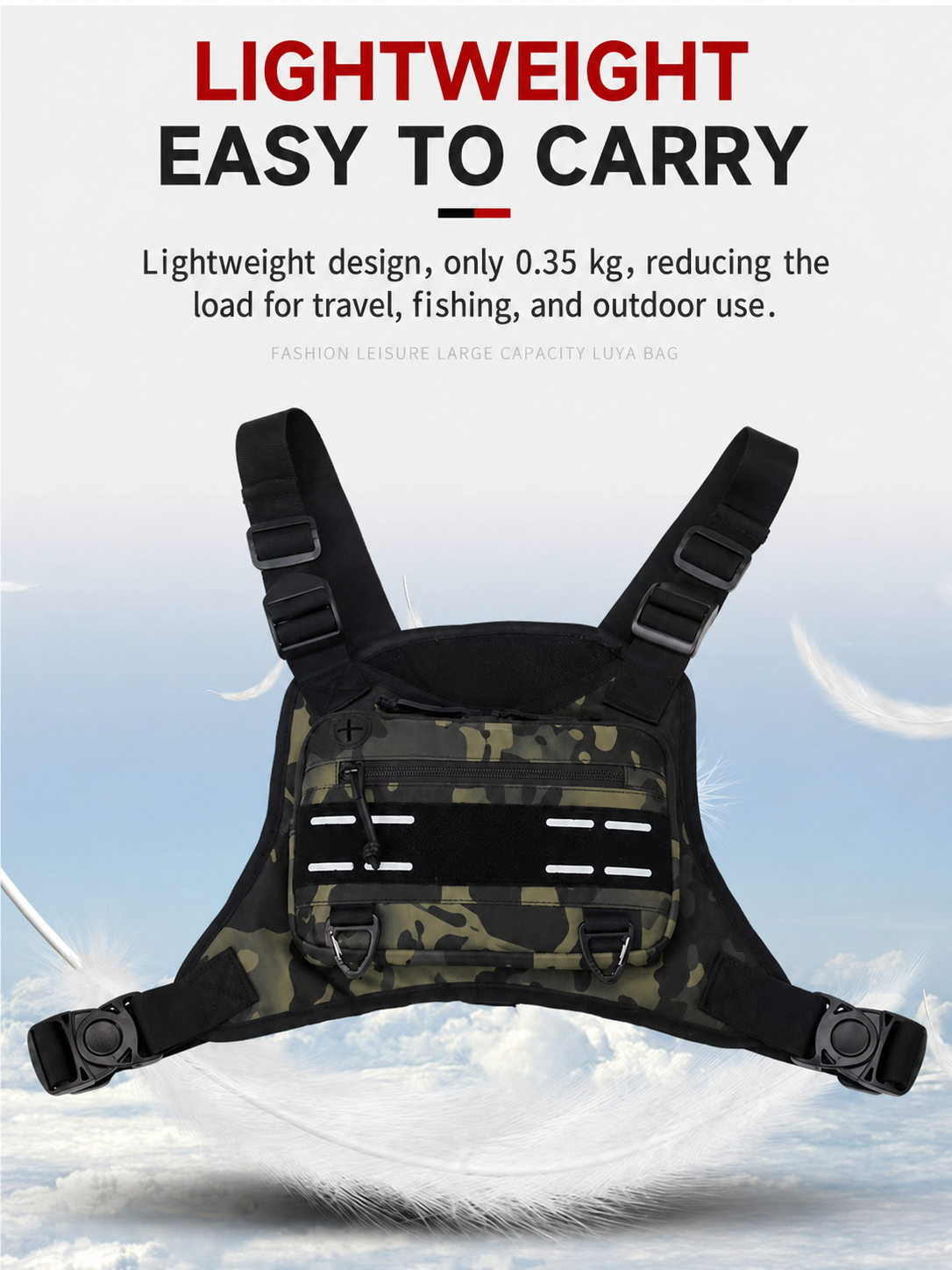 🔥 Men’s Tactical Quick-Access Chest Pack