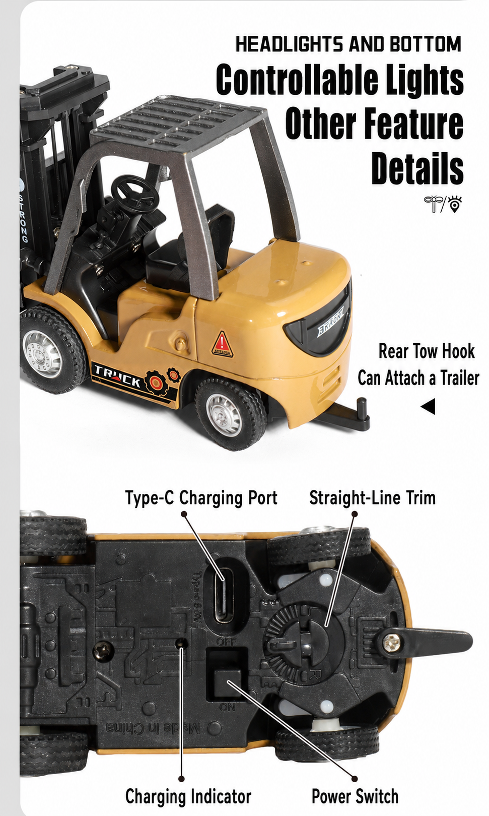Mini Forklift‑Remote‑Controlled Desktop Construction Vehicle!