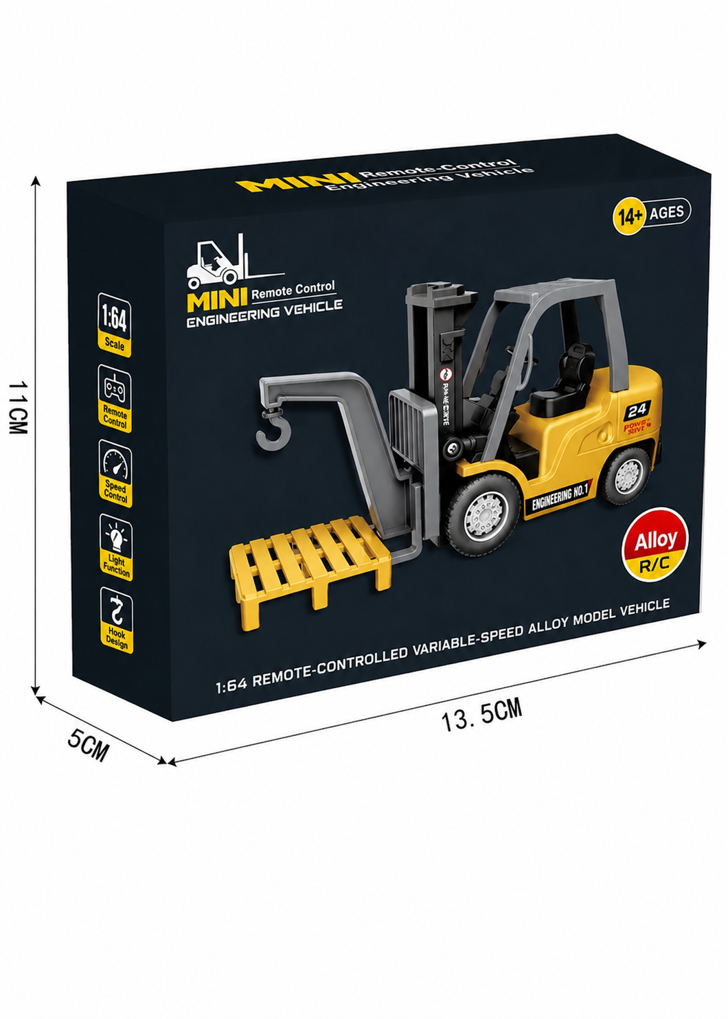Mini Forklift‑Remote‑Controlled Desktop Construction Vehicle!